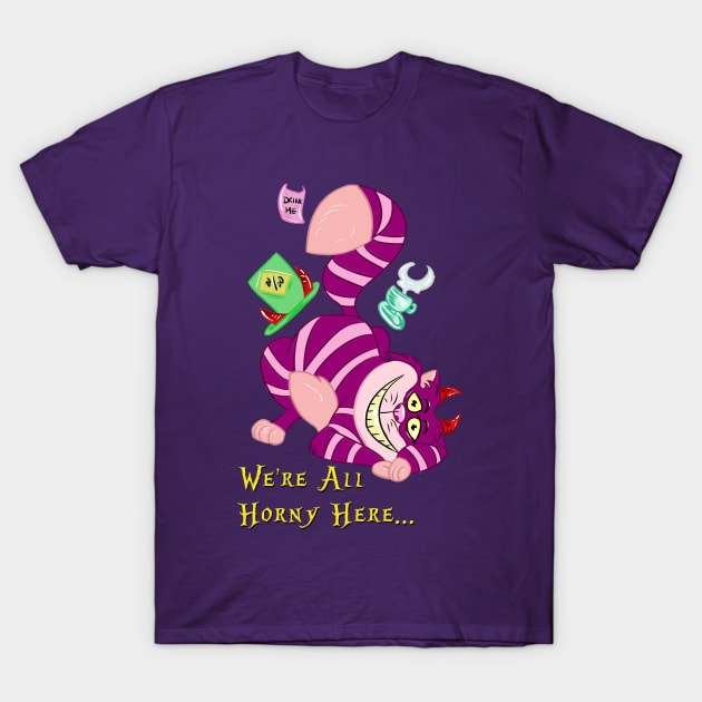 Cheshire Cat T-Shirt by OCDVampire